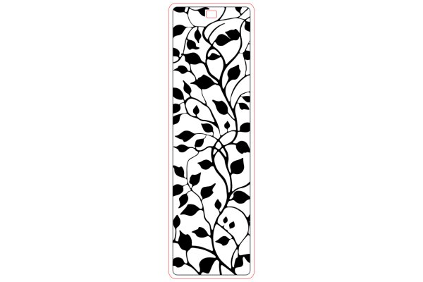 Stylized Leaf Pattern on a Phone Case