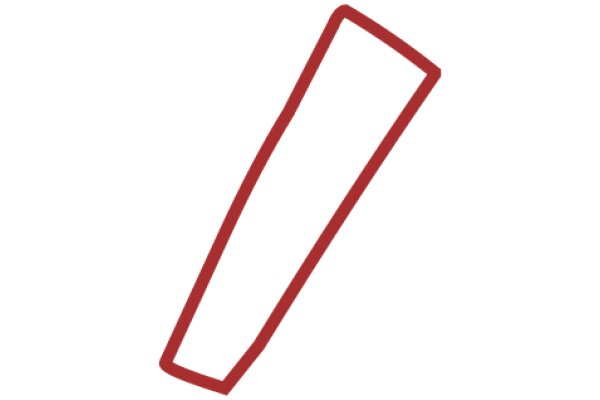 Digital Art: A Red Rectangle on a White Background