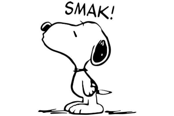 Snoopy's Surprised Expression: A Playful Cartoon