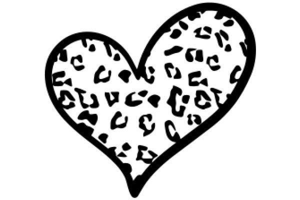 Whimsical Leopard Print Heart