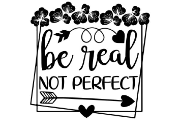 Be Real, Not Perfect: A Artwork with a Heartfelt Message