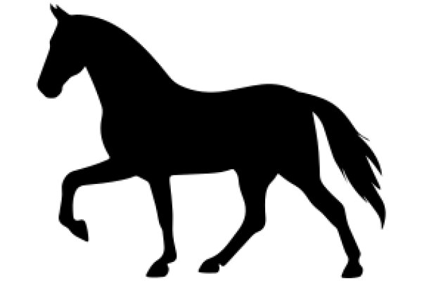 Elegant Silhouette of a Horse