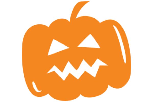 Vibrant Orange Halloween Pumpkin Logo