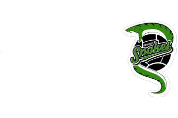 Striking Snake Sticker with a Vibrant Green and Black Design