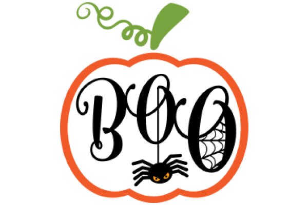 Halloween-themed logo with a spooky twist