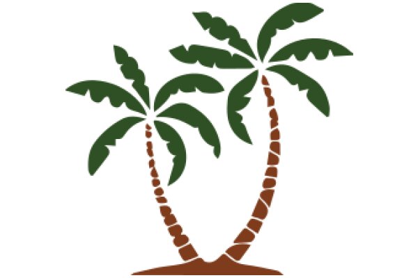 Simplistic Digital Art: A Stylized Palm Tree