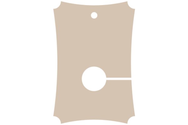 A Simple, Clean Design: A Beige Rectangle with a Circle