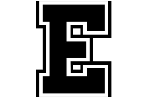 Stylized Letter 'E' in