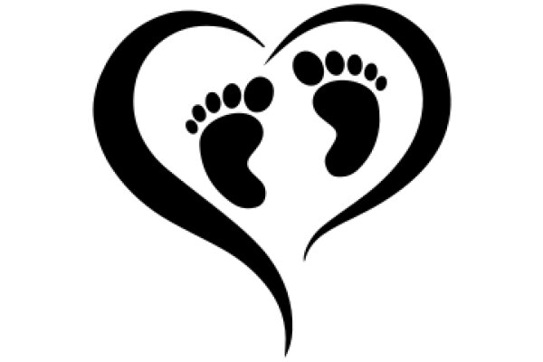 Simplistic Footprint Heart