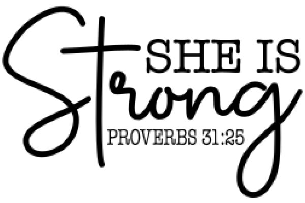 She is Strong: Proverbs 31:25