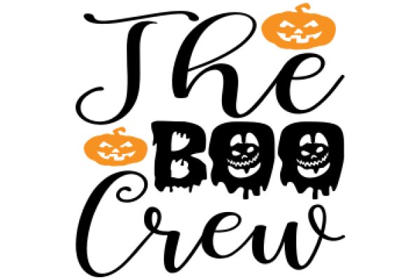 The Boo Crew: A Halloween-themed logo with a playful twist.