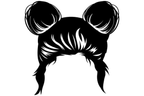 Stylized Illustration of a Haircut with Ears