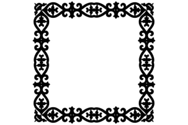 Elegant Black Border Framing a White Space