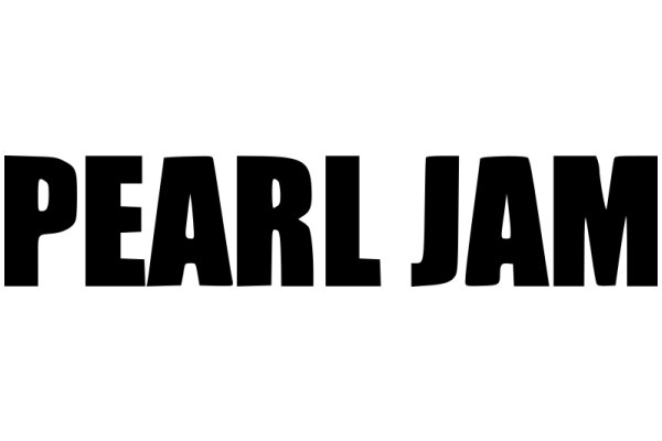 Text: 'PEARL JAM' in a Stylized Font