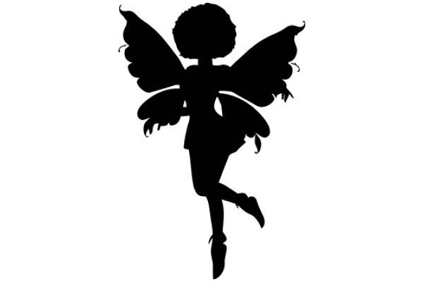 Silhouette of a Dancing Angel