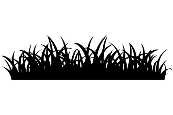 Stylized Silhouette of Tall Grass