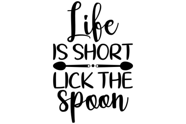 Life's Short, Lick the Spoon: A Playful Affirmation