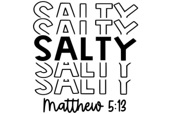 A Graphic Design of Salt, Pepper, and Matthew 5:13