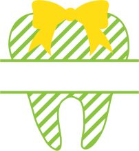 A Stylized Illustration of a Yellow Bow on a Green Striped Surface