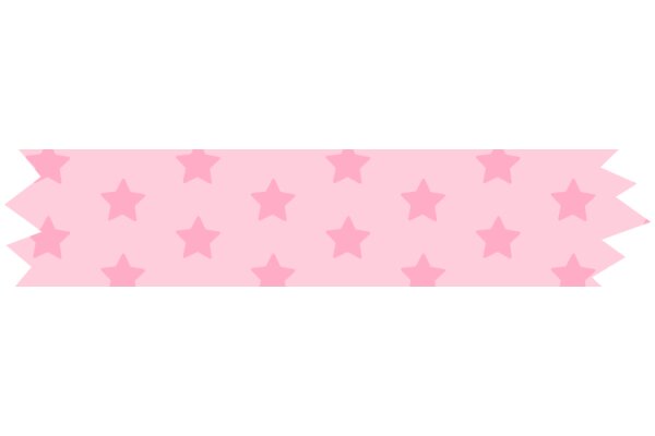 A Pink Banner with Star Patterns