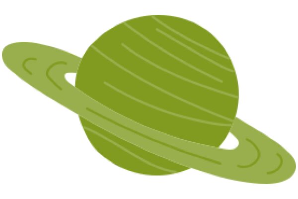 A Stylized Illustration of a Green Satellite