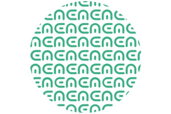 A Pattern of Green 'E' and 'N' Characters