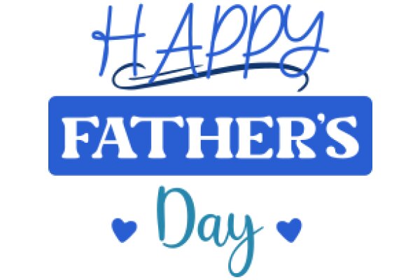 Happy Father's Day: A Blue and White Celebration