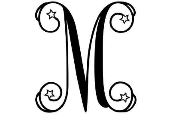 Stylized Monogram with Star Design