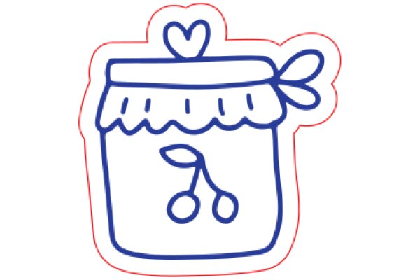 A Digital Artwork of a Jar with a Heart on Top