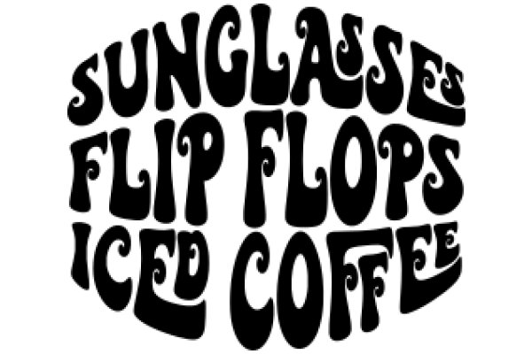 Sunny Sunglasses Flip Flops Iced Coffee