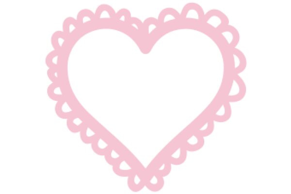 A Soft Pink Heart Emblem