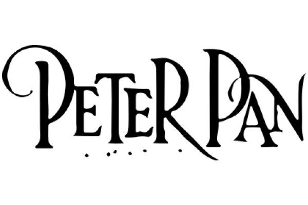 Stylized Logo of the Name 'Peter Pan'