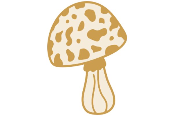 A Delightful Illustration of a Mushroom with a Stem