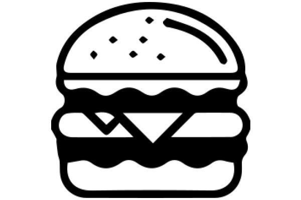 Simplistic Icon of a Hamburger