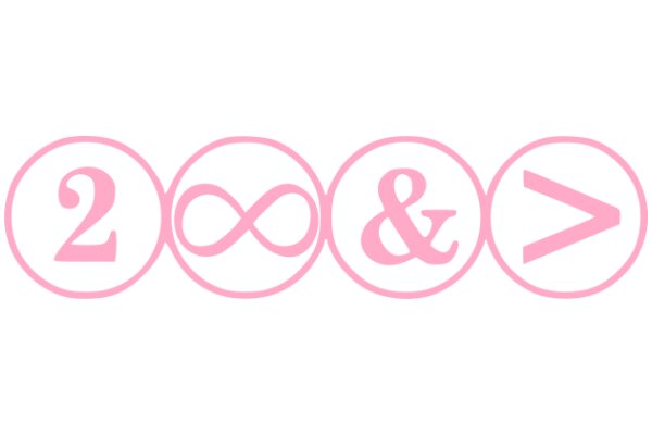 Pink Logo with the Number 2 and a Heart Symbol