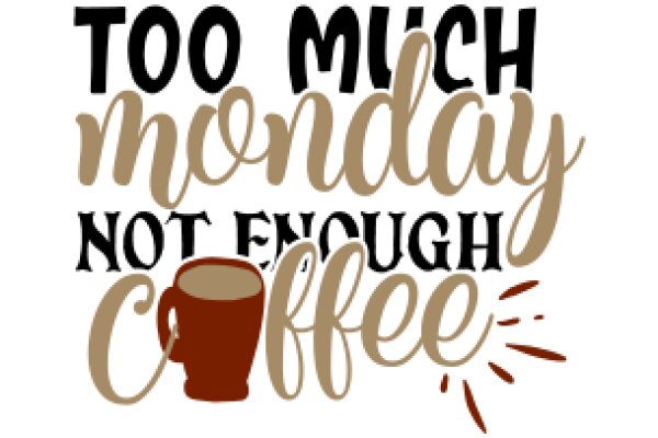 Too Much Monday: A Graphic Design for a Coffee Mug