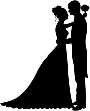 A Silhouette of Romance: A Couple's Embrace in Black and White