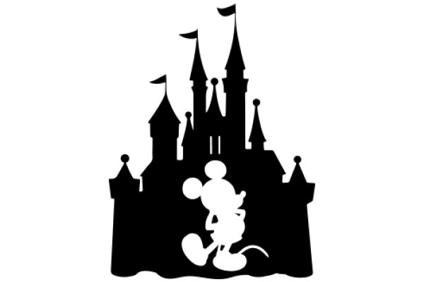 Disney Castle Silhouette with Mickey Mouse