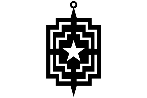 Stylized Star and Compass Design