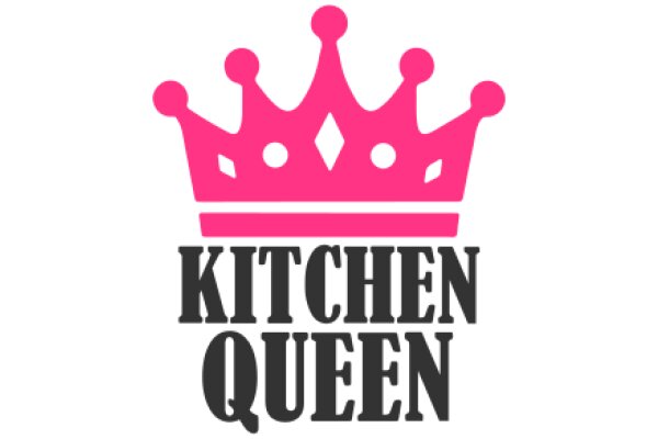 A Pink Crown Logo for a Kitchen Queen Brand