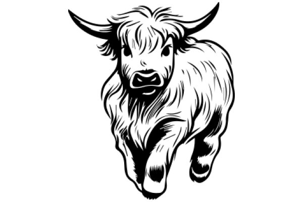 Stylized Illustration of a Bull