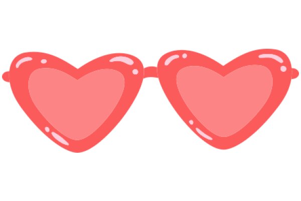 A Pair of Pink Heart-Shaped Goggles