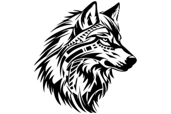 Stylized Wolf Portrait