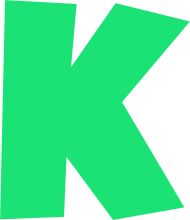 Vibrant Green K Logo