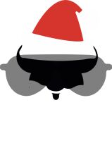 A Festive Holiday Hat: A Red Santa Hat with a Black Base