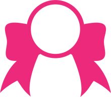 Stylish Pink Bow Logo