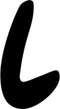 Simplicity in Design: A Black Letter 'L'