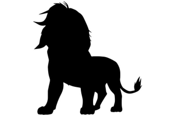 The Majestic Silhouette of a Lion