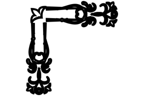 A Line Drawing of a Figure with a Hook