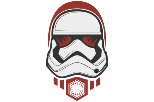 Stylish Helmet Design with Red and White Accents